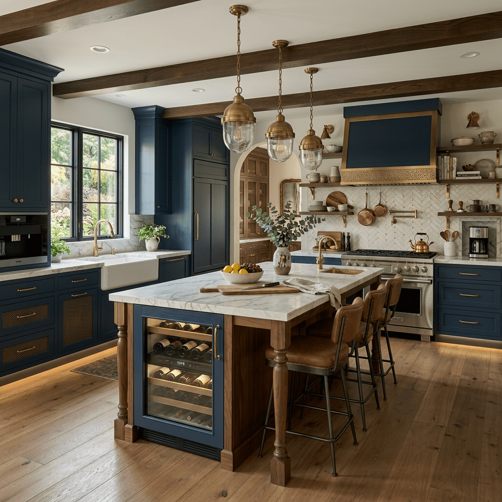 More custom luxury kitchen details and unique features